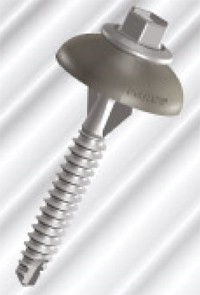 POLYZIP Screw & 26mm Grey Dome Seal (250/250) - 14 x 50mm image