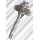 POLYZIP Screw & 26mm Grey Dome Seal (50/50) - 14 x 50mm image