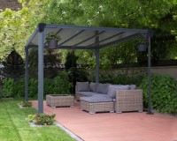 Gazebo Milano 3000 Gray Bronze 3m x 3m x 2.1m image