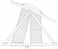 500X500 Flexible Shaft Skylight Kits 2.4M  Twin Shafts Corrugated Iron (Vented) image