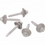 CLEARFIX Screw & 26mm Grey Dome Seal (250/250) - 14 x 50mm image