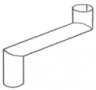 DOWNPIPE 45° 90MM ROUND OFFSET image