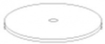 FAN FIXING PLATE 100MM INCLUDES LOCKING NUT image