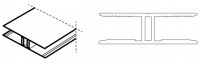 Aluminium H Bar 10mm Natural Anodised image