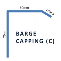 Polycarbonate Barge Capping (C ) Clear Only - Up to 6.0m image