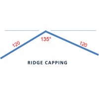 Ridge Capping UV2 1.5 3000x120x120 135D Clear Only  image