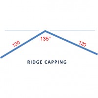 Ridge Capping UV2 Clear 1.5 3000x120x120 135D image