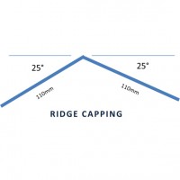 Polycarbonate Ridge Capping (A ) Clear Only - Up to 6.0m image