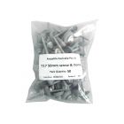 12 X 50mm T17 screw & 26mm Grey Dome Seal (50/50) Assembled image