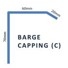 Polycarbonate Barge Capping (C ) Clear Only - Up to 6.0m image